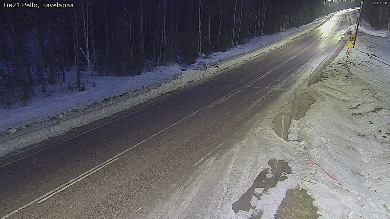 Kelikamerat Kuva Tie 21 Pello, Havelanpää, Pello, Lappi