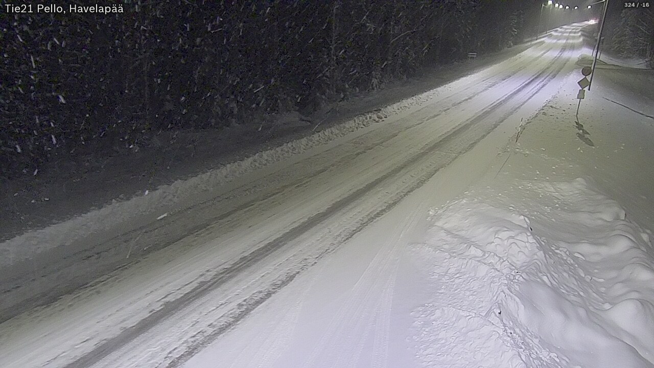 Kelikamerat Kuva Tie 21 Pello, Havelanpää, Pello, Lappi