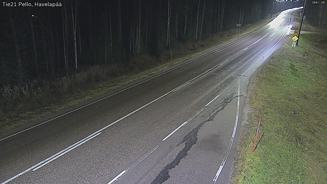 Kelikamerat Kuva Tie 21 Pello, Havelanpää, Pello, Lappi