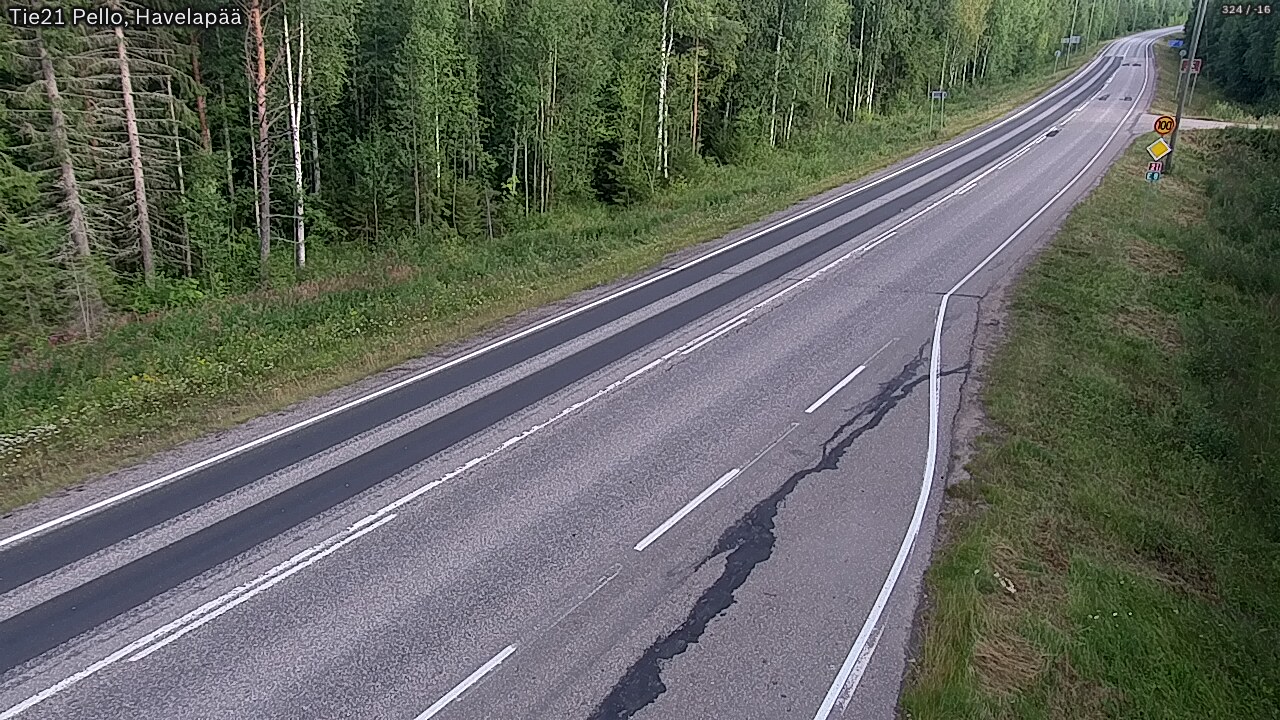 Weather Camera Image Road 21 Pello, Havelanpää, Pello, Lappi