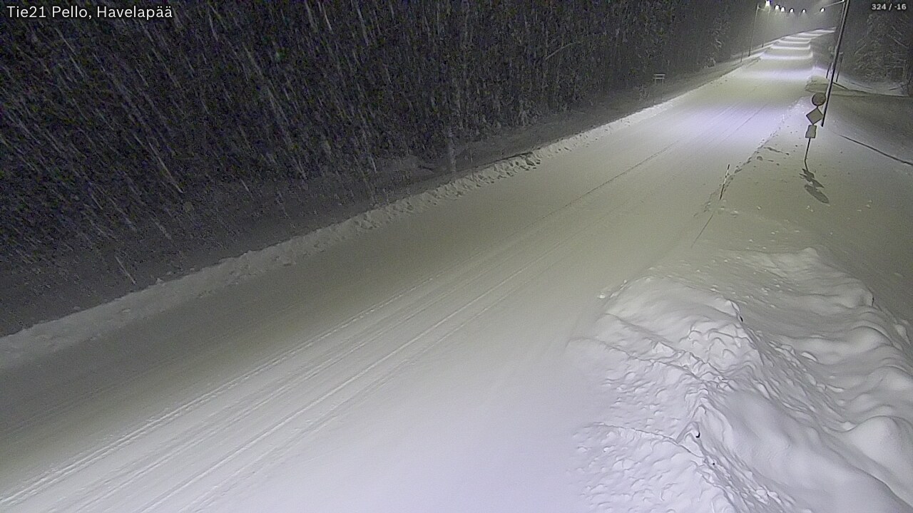 Kelikamerat Kuva Tie 21 Pello, Havelanpää, Pello, Lappi