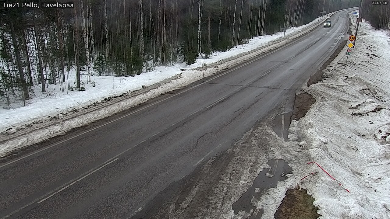 Weather Camera Image Road 21 Pello, Havelanpää, Pello, Lappi