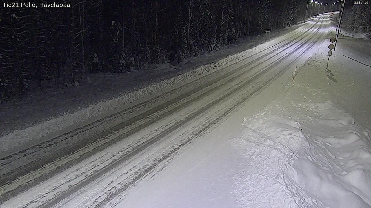 Kelikamerat Kuva Tie 21 Pello, Havelanpää, Pello, Lappi