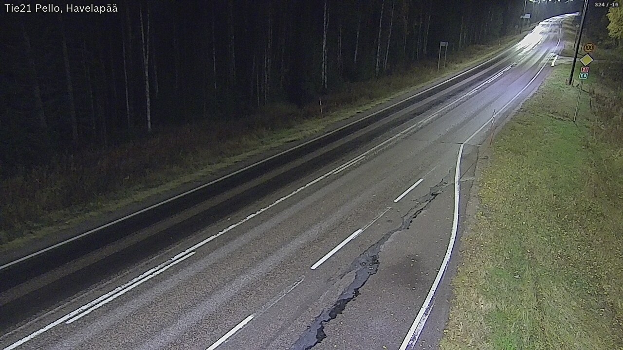 Kelikamerat Kuva Tie 21 Pello, Havelanpää, Pello, Lappi