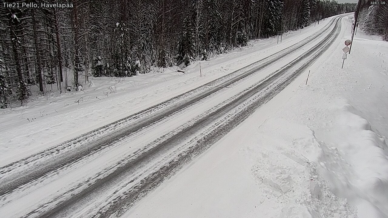 Kelikamerat Kuva Tie 21 Pello, Havelanpää, Pello, Lappi