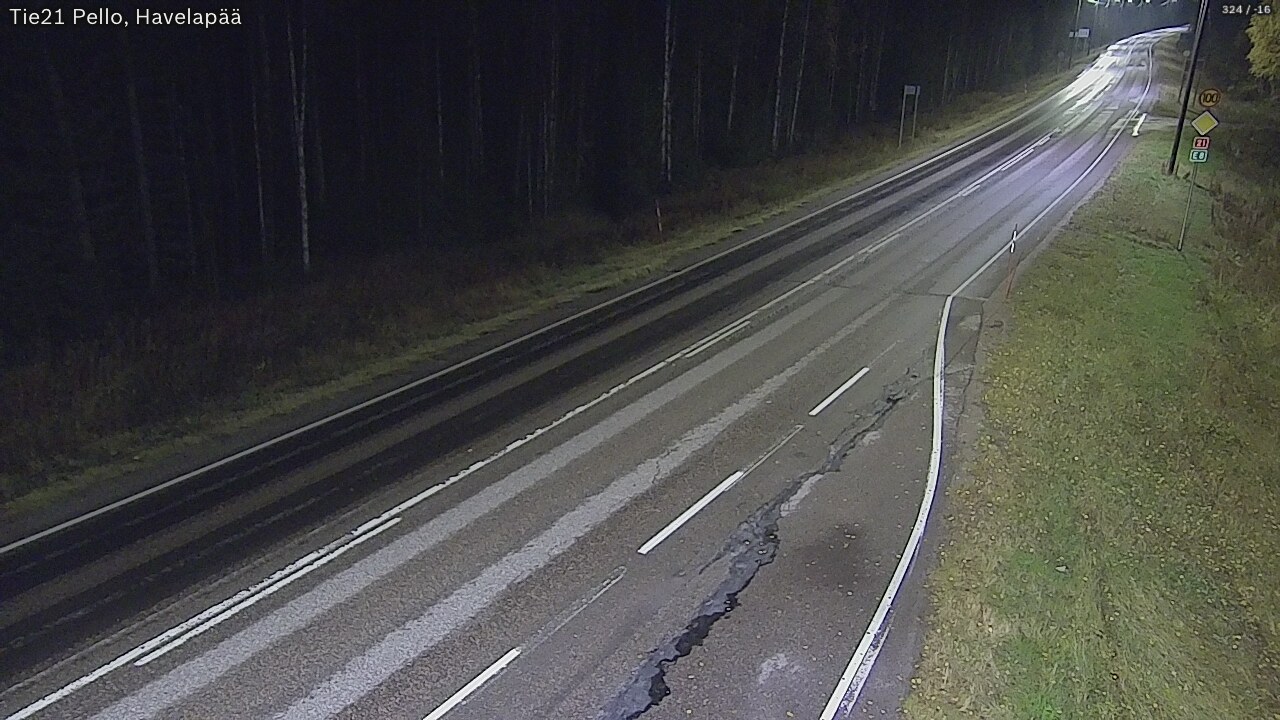 Kelikamerat Kuva Tie 21 Pello, Havelanpää, Pello, Lappi