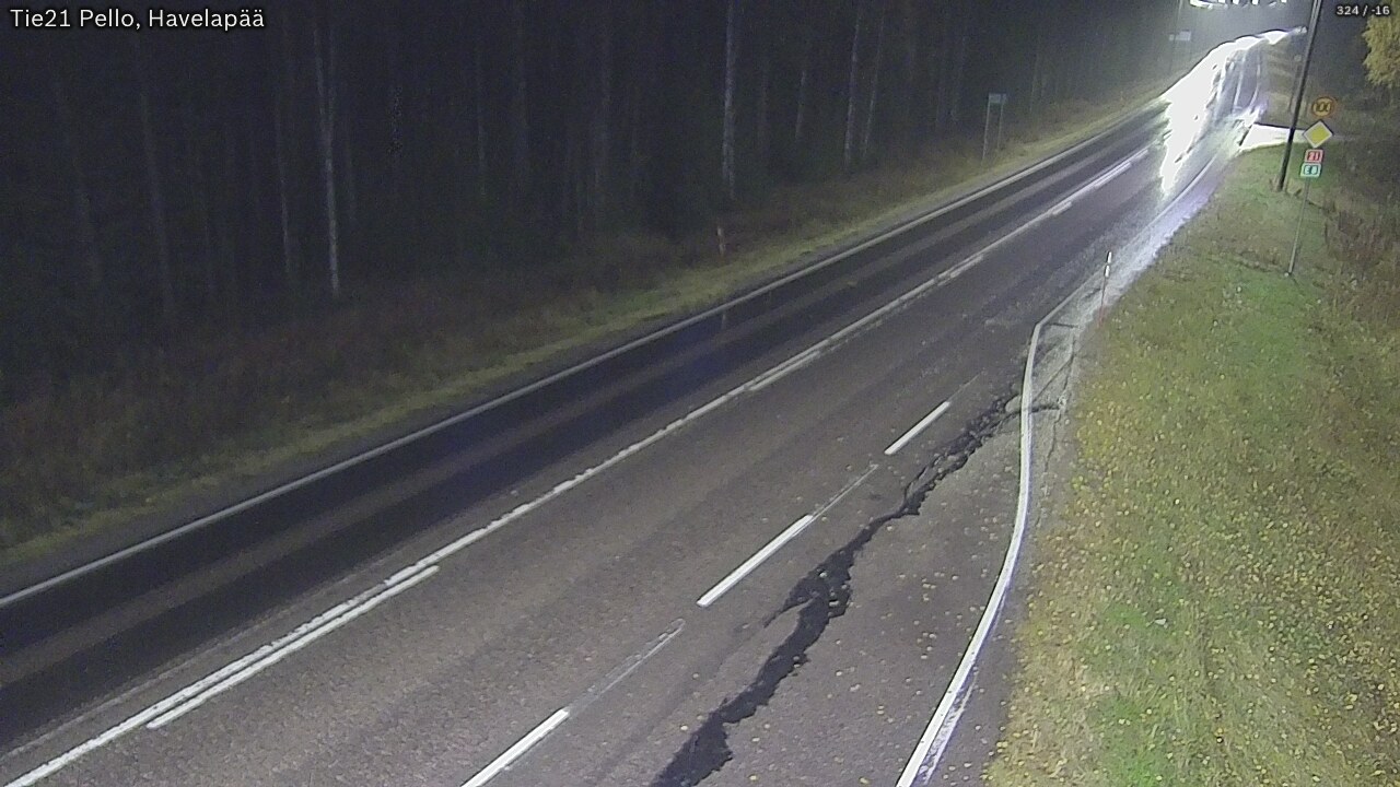 Kelikamerat Kuva Tie 21 Pello, Havelanpää, Pello, Lappi
