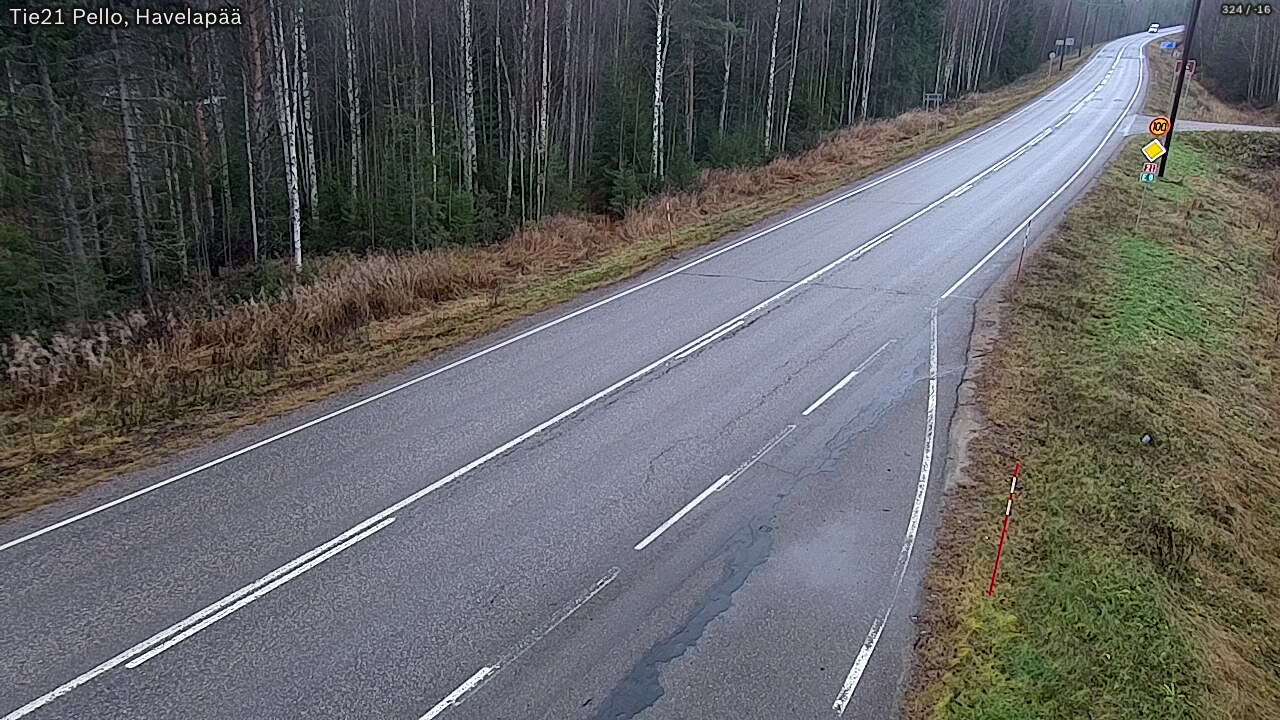 Weather Camera Image Väg 21 Pello, Havelanpää, Pello, Lappi