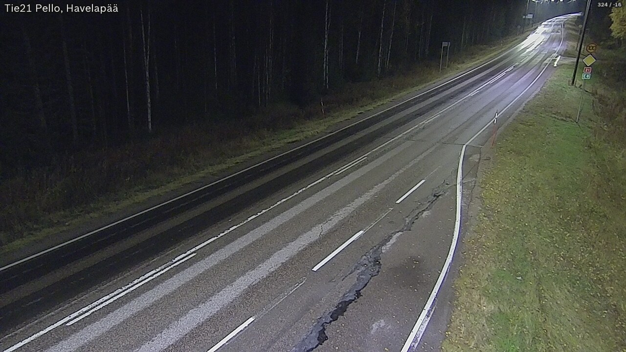 Kelikamerat Kuva Tie 21 Pello, Havelanpää, Pello, Lappi