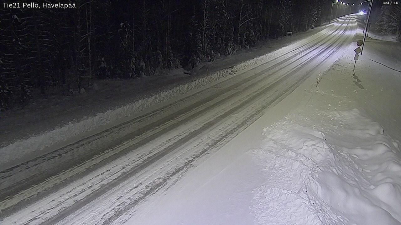 Kelikamerat Kuva Tie 21 Pello, Havelanpää, Pello, Lappi