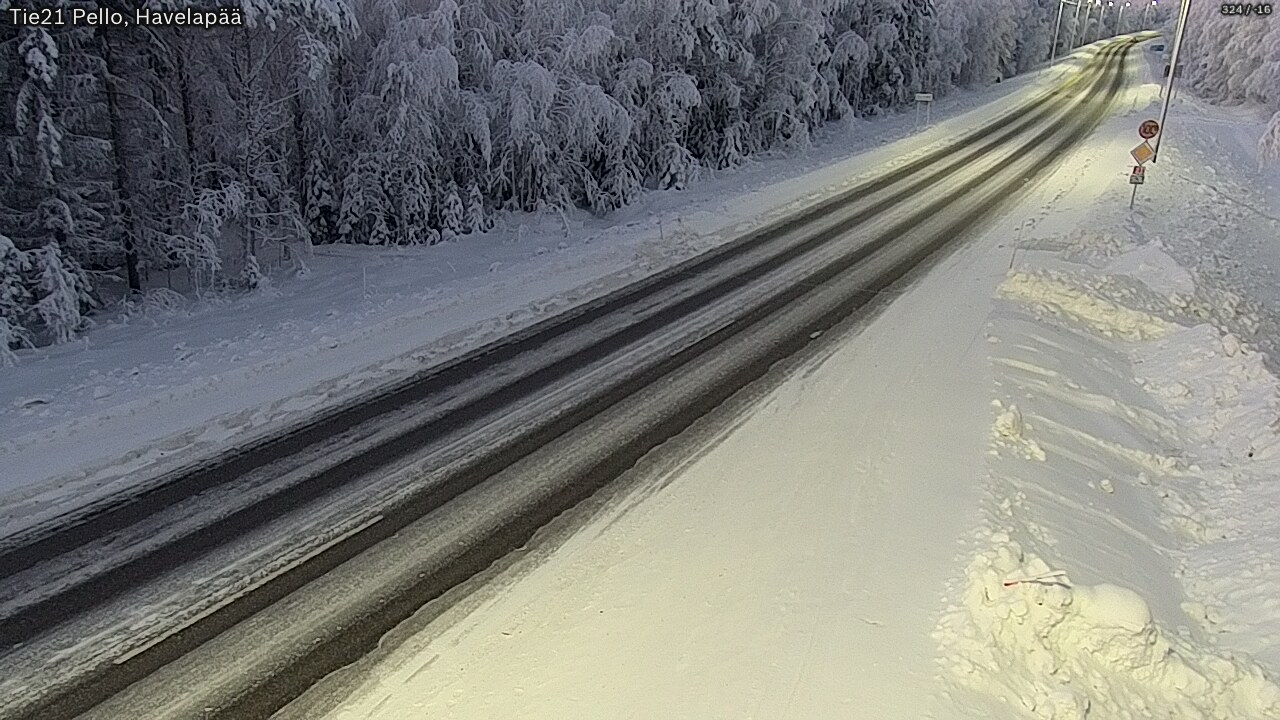 Kelikamerat Kuva Tie 21 Pello, Havelanpää, Pello, Lappi