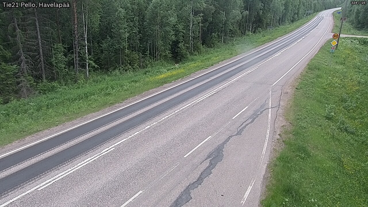 Kelikamerat Kuva Tie 21 Pello, Havelanpää, Pello, Lappi