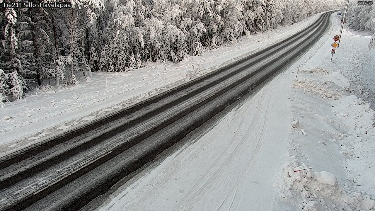 Weather Camera Image Road 21 Pello, Havelanpää, Pello, Lappi