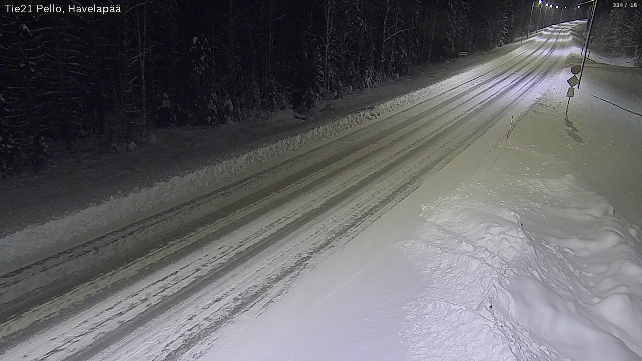 Kelikamerat Kuva Tie 21 Pello, Havelanpää, Pello, Lappi