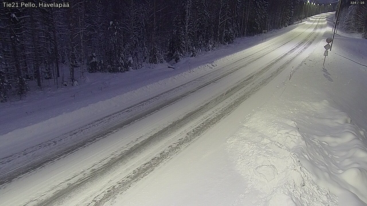 Kelikamerat Kuva Tie 21 Pello, Havelanpää, Pello, Lappi