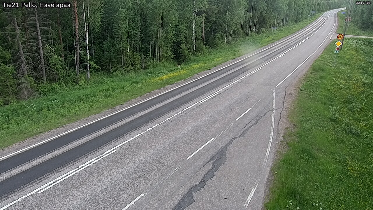 Kelikamerat Kuva Tie 21 Pello, Havelanpää, Pello, Lappi