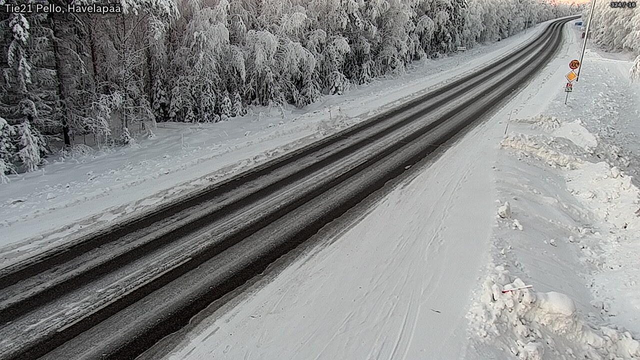 Kelikamerat Kuva Tie 21 Pello, Havelanpää, Pello, Lappi