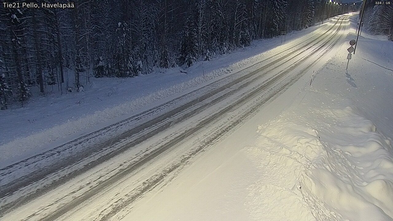 Kelikamerat Kuva Tie 21 Pello, Havelanpää, Pello, Lappi