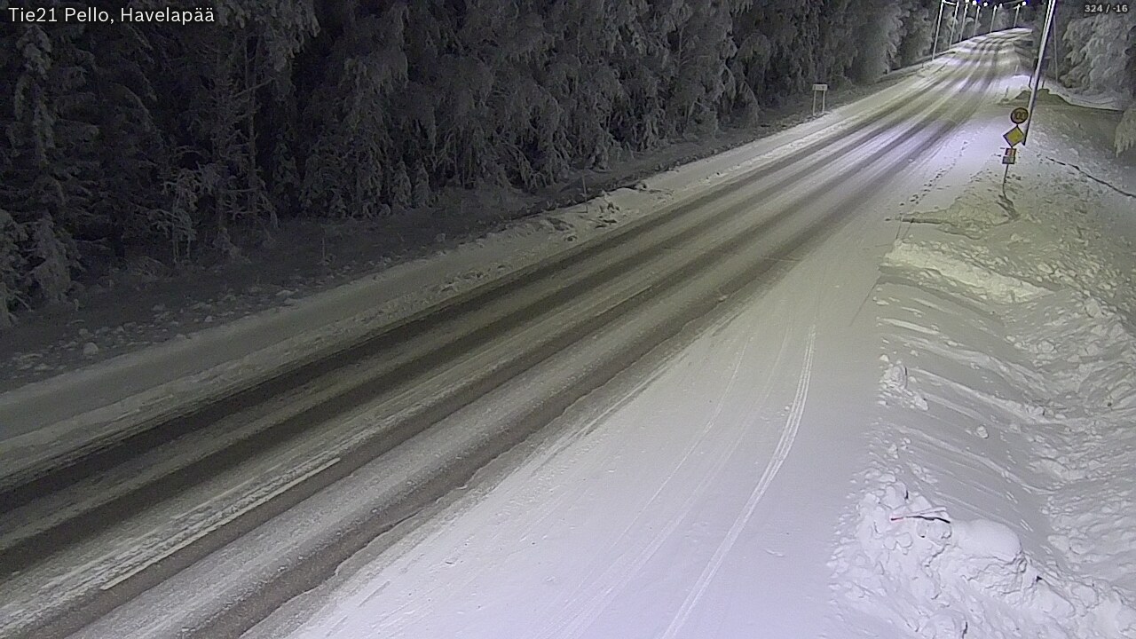 Kelikamerat Kuva Tie 21 Pello, Havelanpää, Pello, Lappi