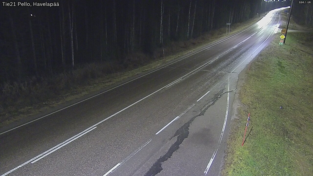 Kelikamerat Kuva Tie 21 Pello, Havelanpää, Pello, Lappi