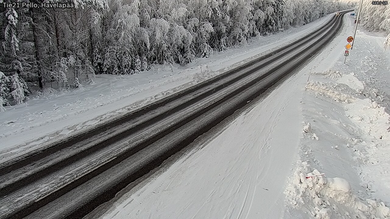 Kelikamerat Kuva Tie 21 Pello, Havelanpää, Pello, Lappi