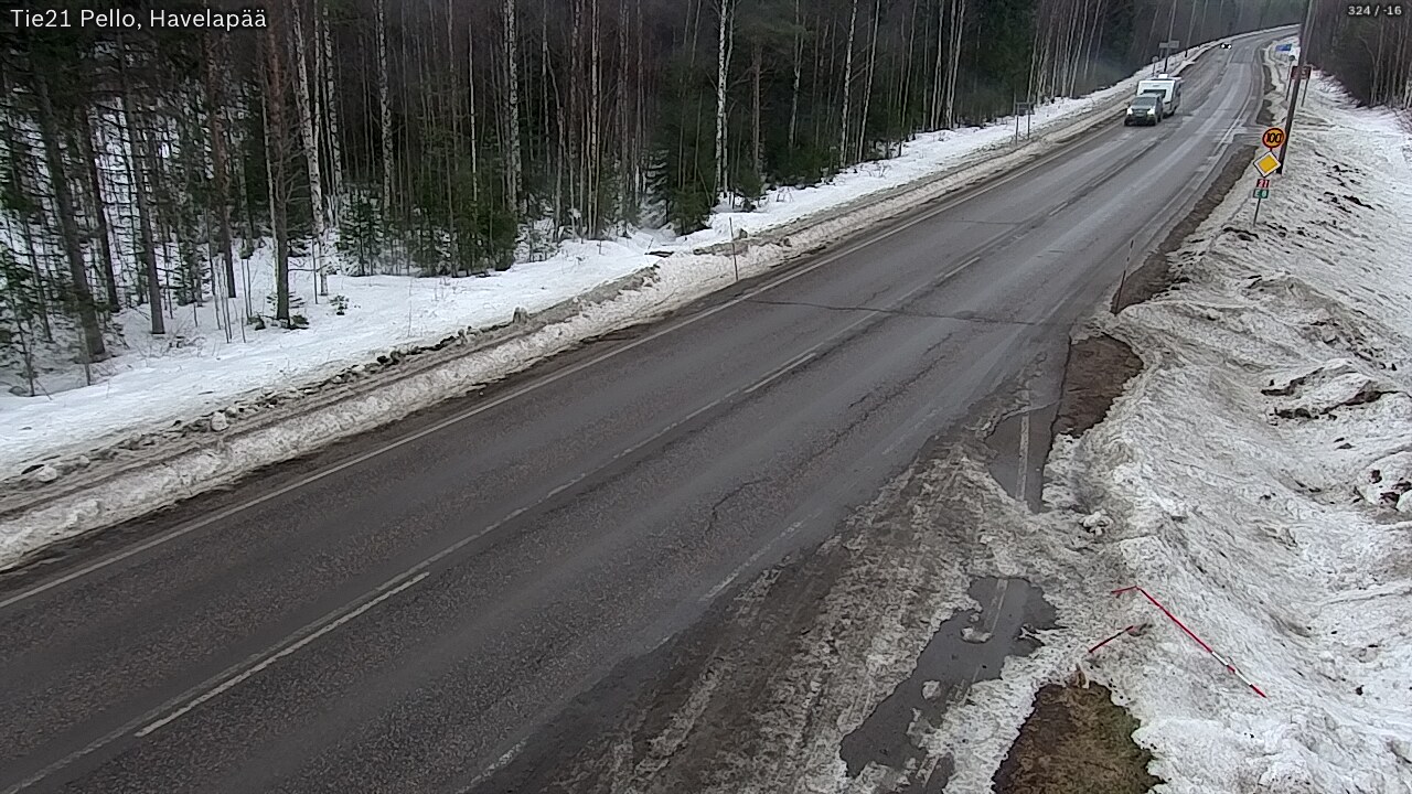 Weather Camera Image Road 21 Pello, Havelanpää, Pello, Lappi