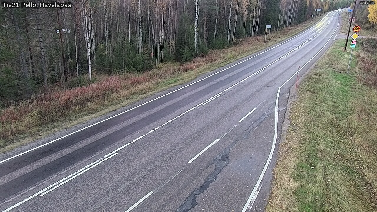 Kelikamerat Kuva Tie 21 Pello, Havelanpää, Pello, Lappi
