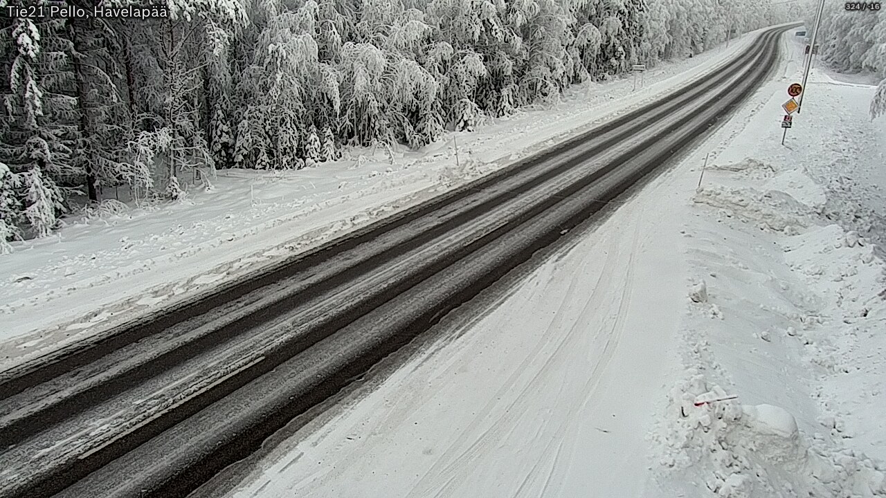 Weather Camera Image Road 21 Pello, Havelanpää, Pello, Lappi