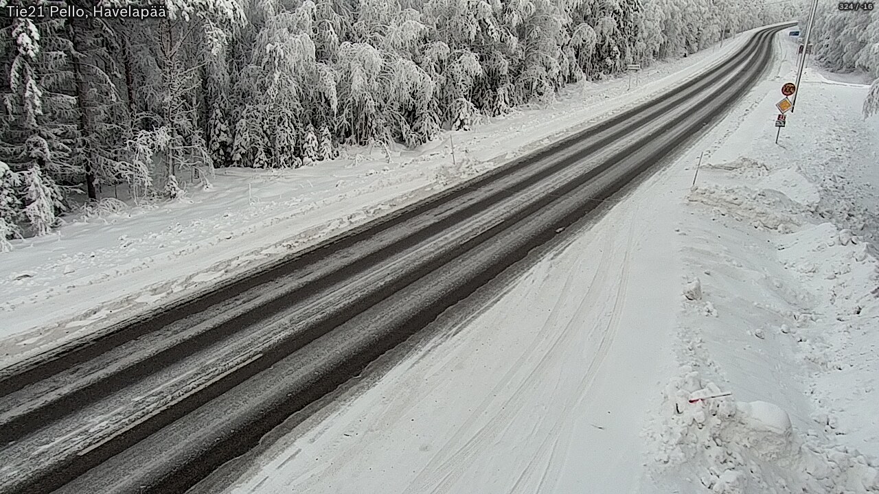 Weather Camera Image Road 21 Pello, Havelanpää, Pello, Lappi