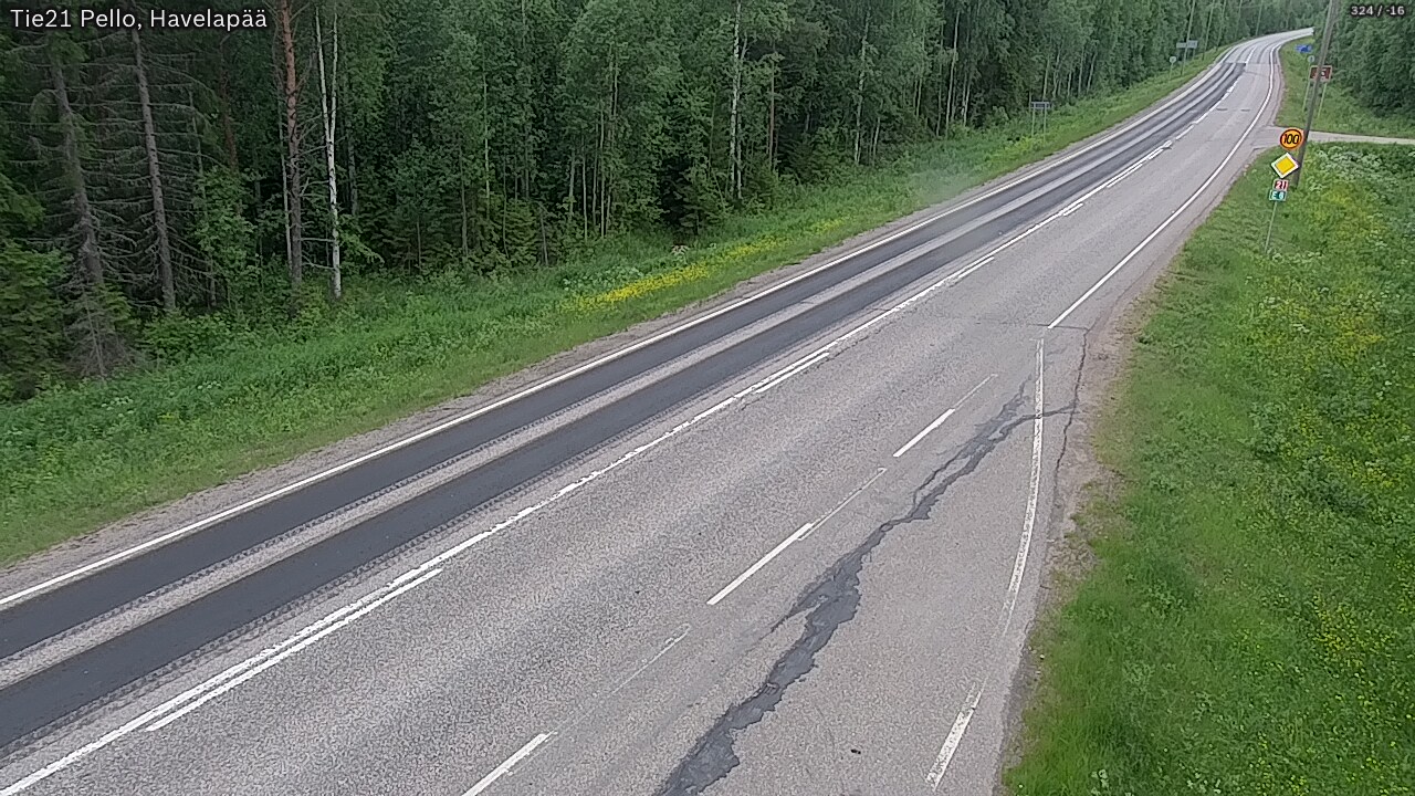 Kelikamerat Kuva Tie 21 Pello, Havelanpää, Pello, Lappi