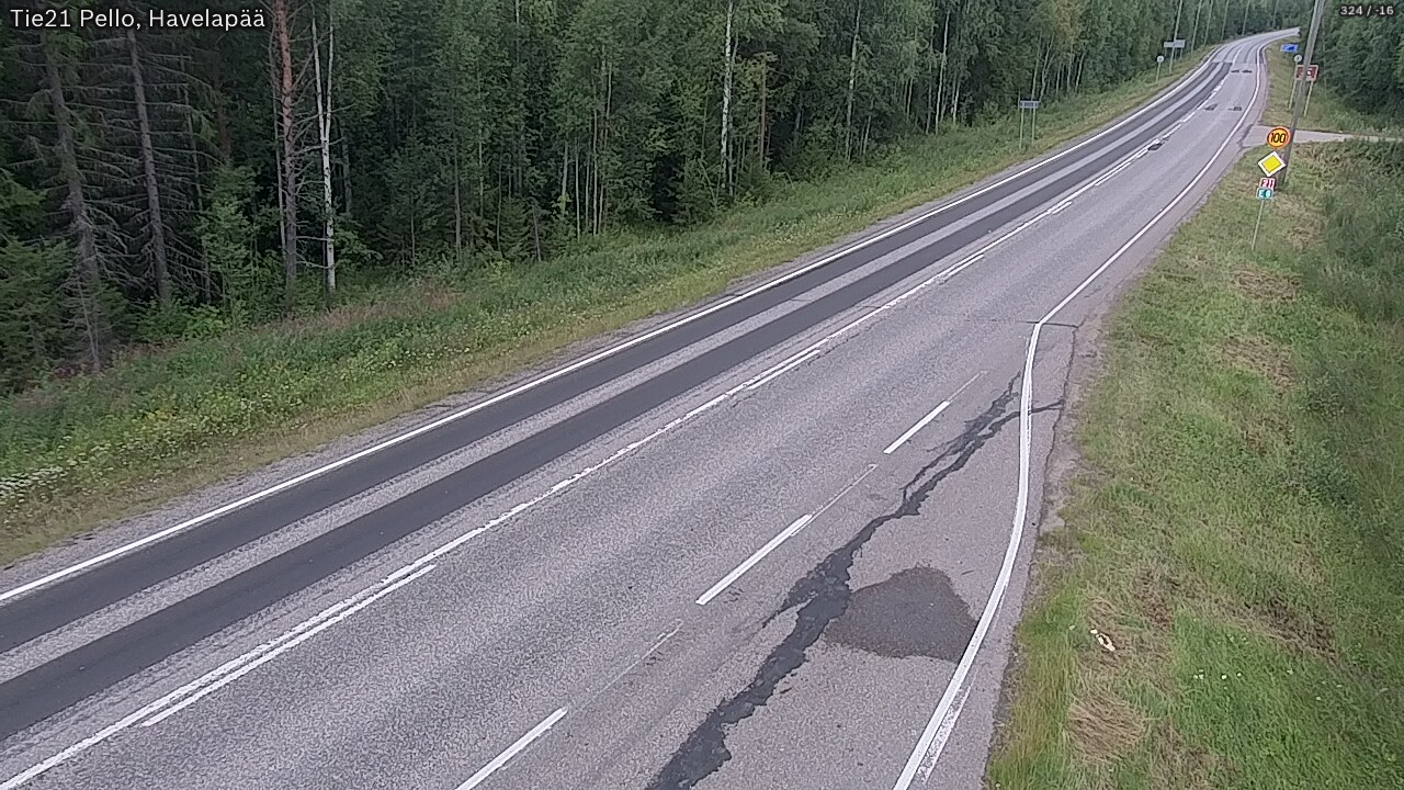 Kelikamerat Kuva Tie 21 Pello, Havelanpää, Pello, Lappi