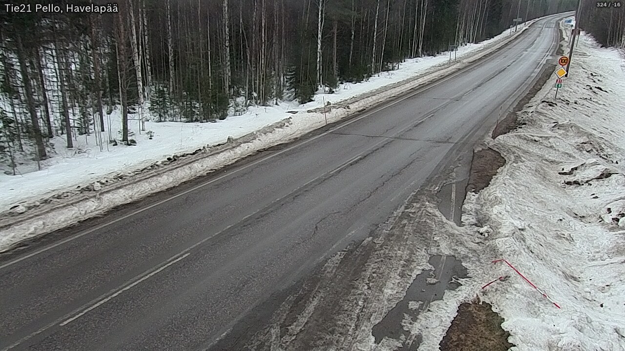 Kelikamerat Kuva Tie 21 Pello, Havelanpää, Pello, Lappi