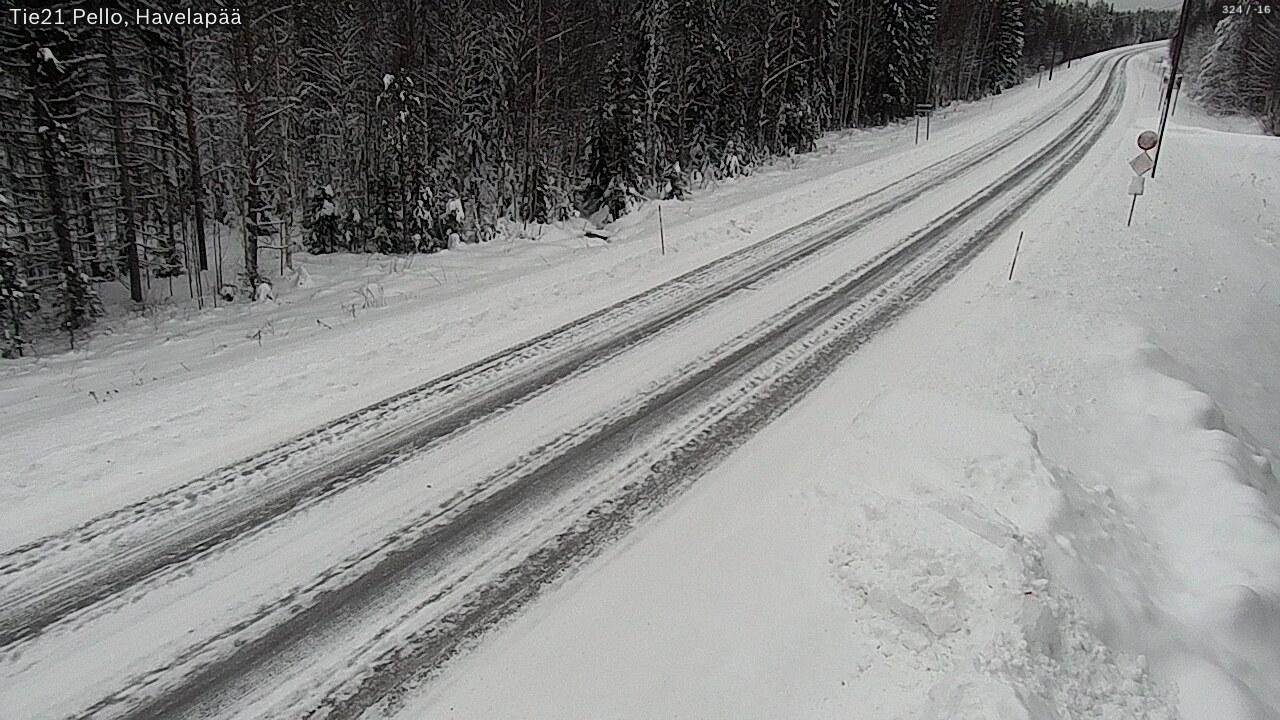 Kelikamerat Kuva Tie 21 Pello, Havelanpää, Pello, Lappi