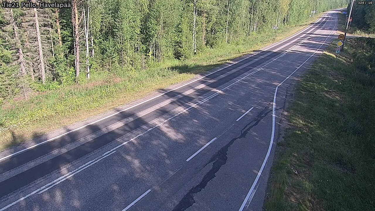 Weather Camera Image Road 21 Pello, Havelanpää, Pello, Lappi