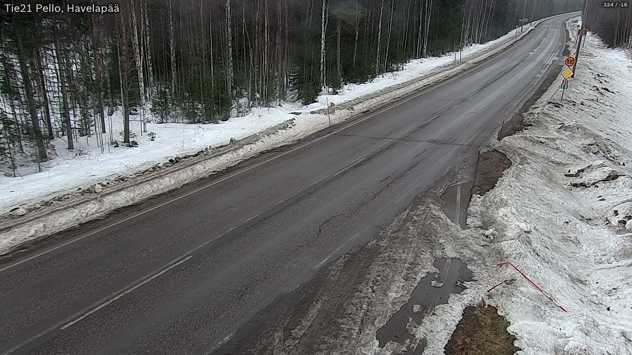 Weather Camera Image Road 21 Pello, Havelanpää, Pello, Lappi