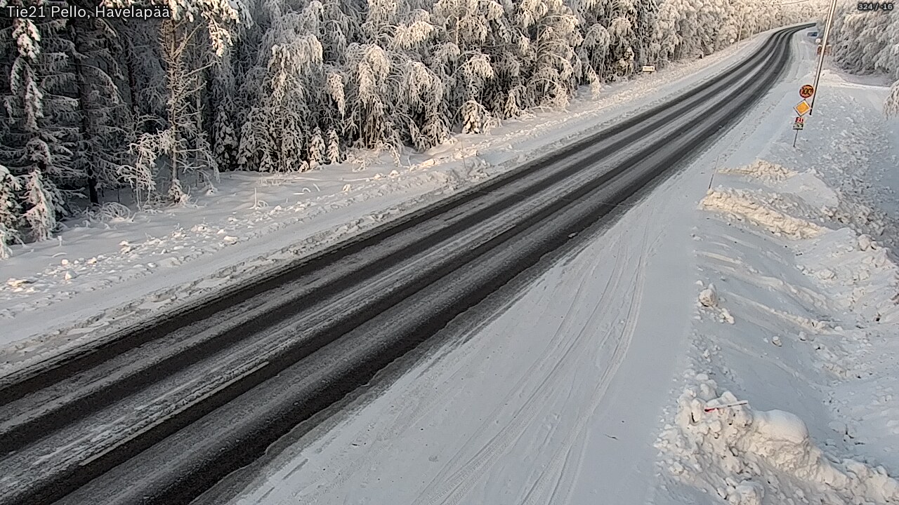 Weather Camera Image Road 21 Pello, Havelanpää, Pello, Lappi