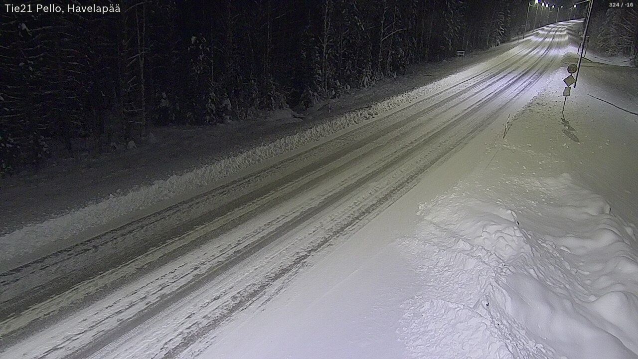 Kelikamerat Kuva Tie 21 Pello, Havelanpää, Pello, Lappi