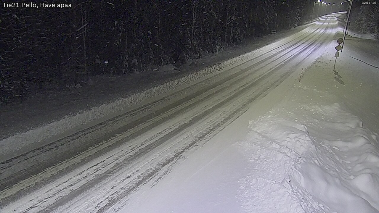 Kelikamerat Kuva Tie 21 Pello, Havelanpää, Pello, Lappi