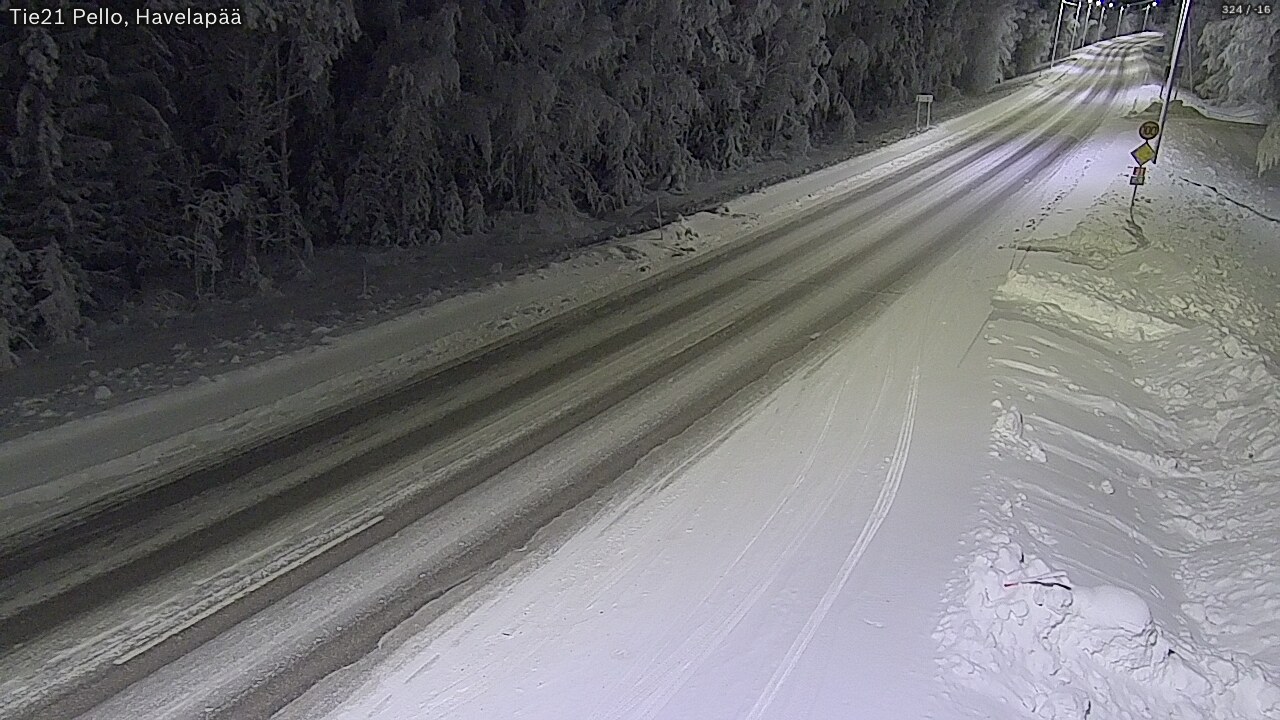 Kelikamerat Kuva Tie 21 Pello, Havelanpää, Pello, Lappi
