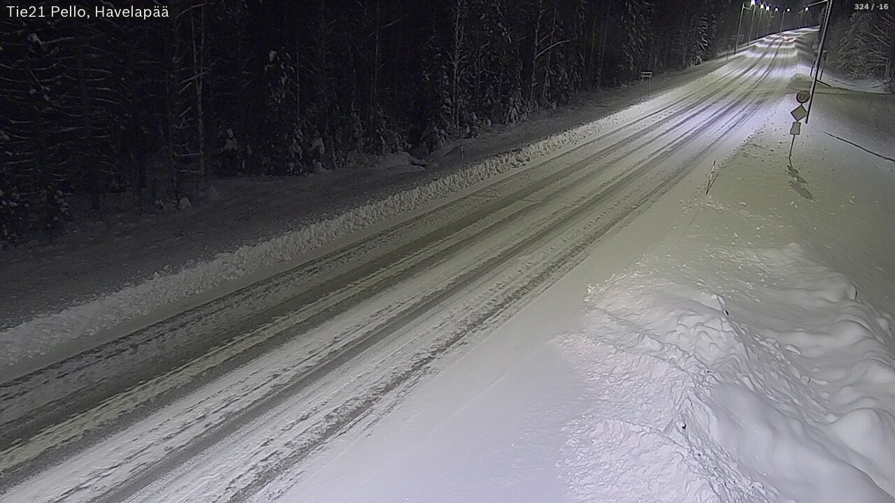 Kelikamerat Kuva Tie 21 Pello, Havelanpää, Pello, Lappi