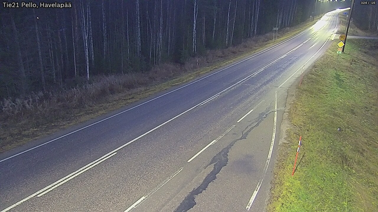 Kelikamerat Kuva Tie 21 Pello, Havelanpää, Pello, Lappi