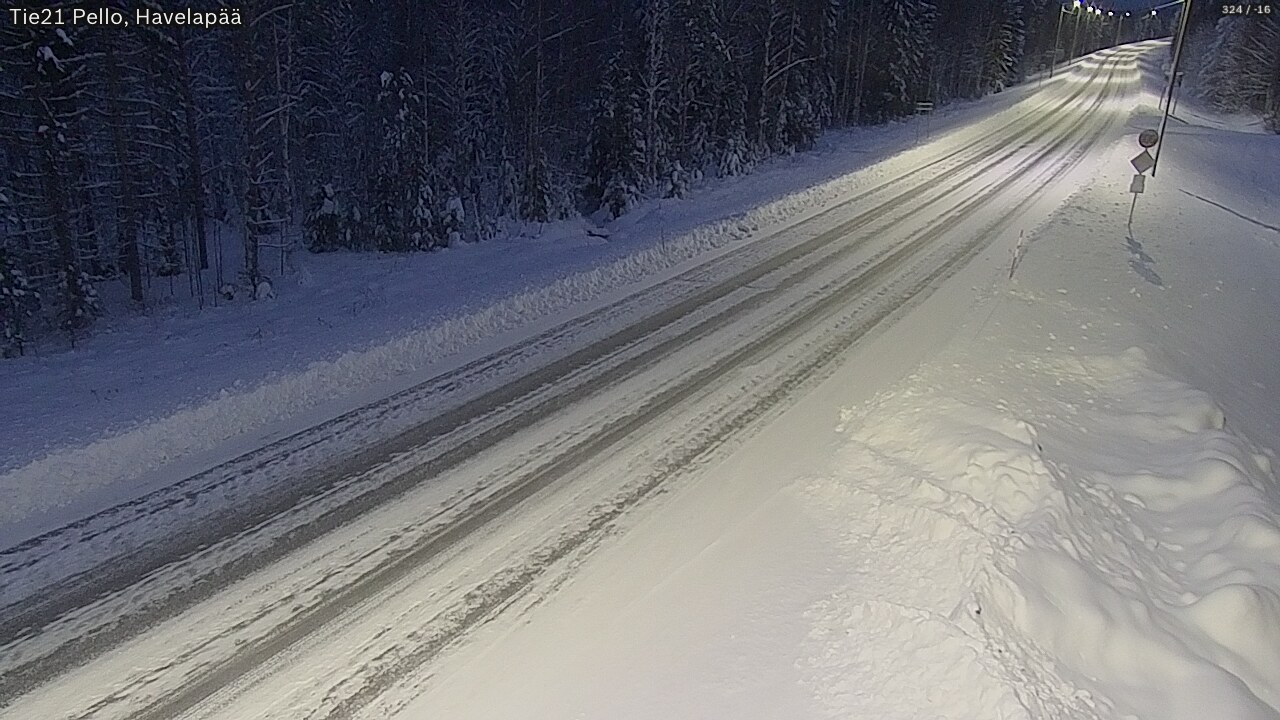 Kelikamerat Kuva Tie 21 Pello, Havelanpää, Pello, Lappi