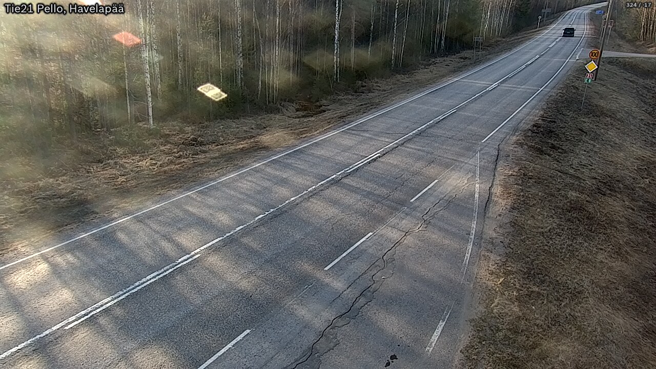 Weather Camera Image Väg 21 Pello, Havelanpää, Pello, Lappi