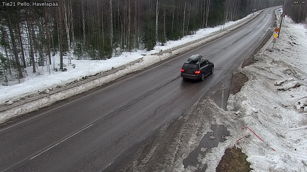 Kelikamerat Kuva Tie 21 Pello, Havelanpää, Pello, Lappi