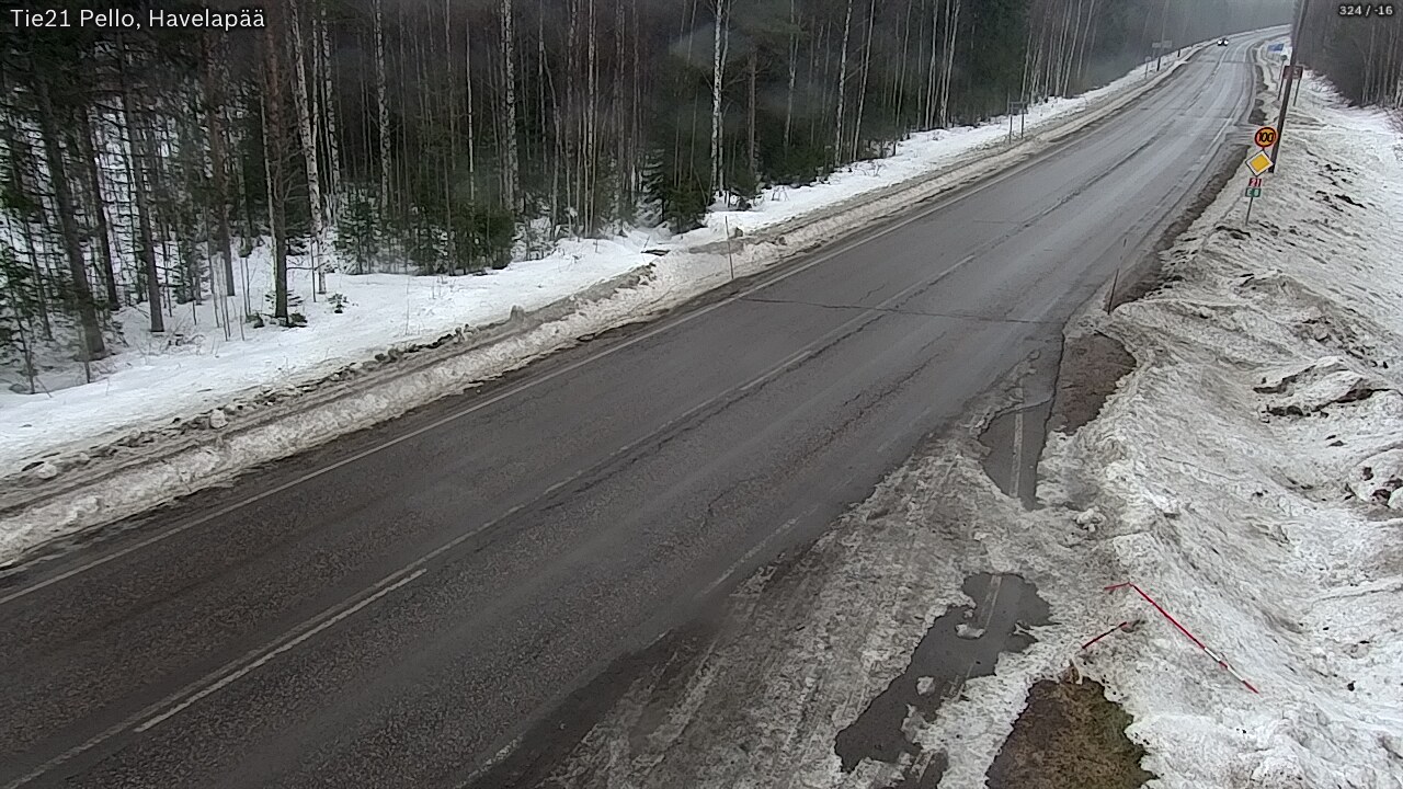 Weather Camera Image Road 21 Pello, Havelanpää, Pello, Lappi