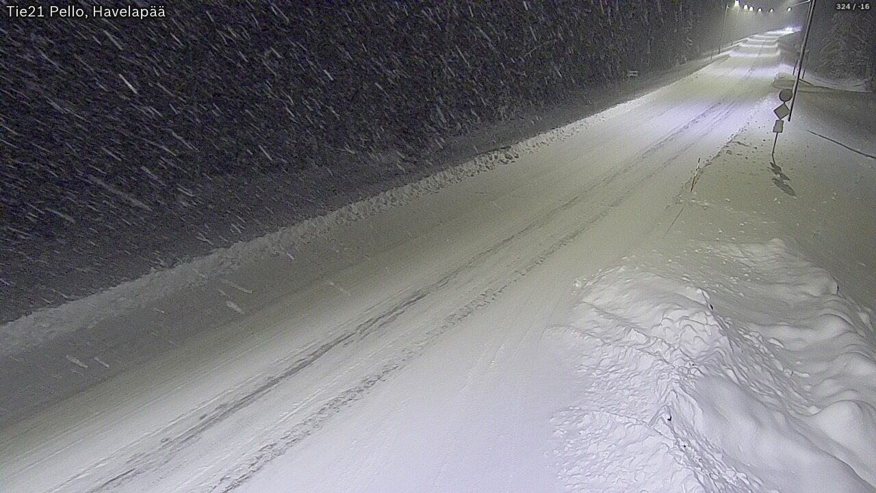 Kelikamerat Kuva Tie 21 Pello, Havelanpää, Pello, Lappi