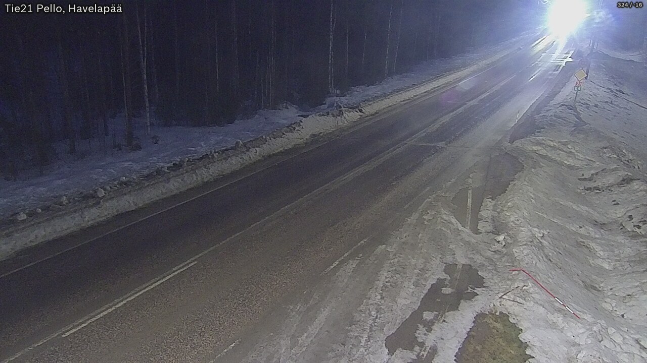 Kelikamerat Kuva Tie 21 Pello, Havelanpää, Pello, Lappi