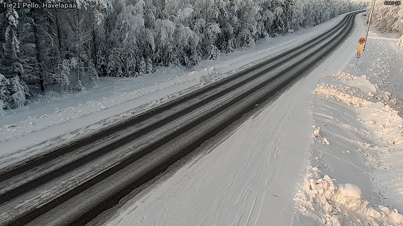 Kelikamerat Kuva Tie 21 Pello, Havelanpää, Pello, Lappi