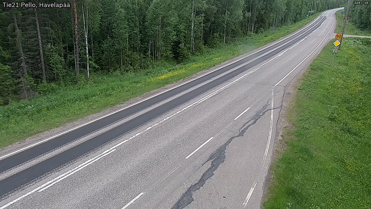 Kelikamerat Kuva Tie 21 Pello, Havelanpää, Pello, Lappi