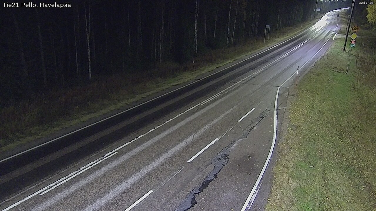 Kelikamerat Kuva Tie 21 Pello, Havelanpää, Pello, Lappi
